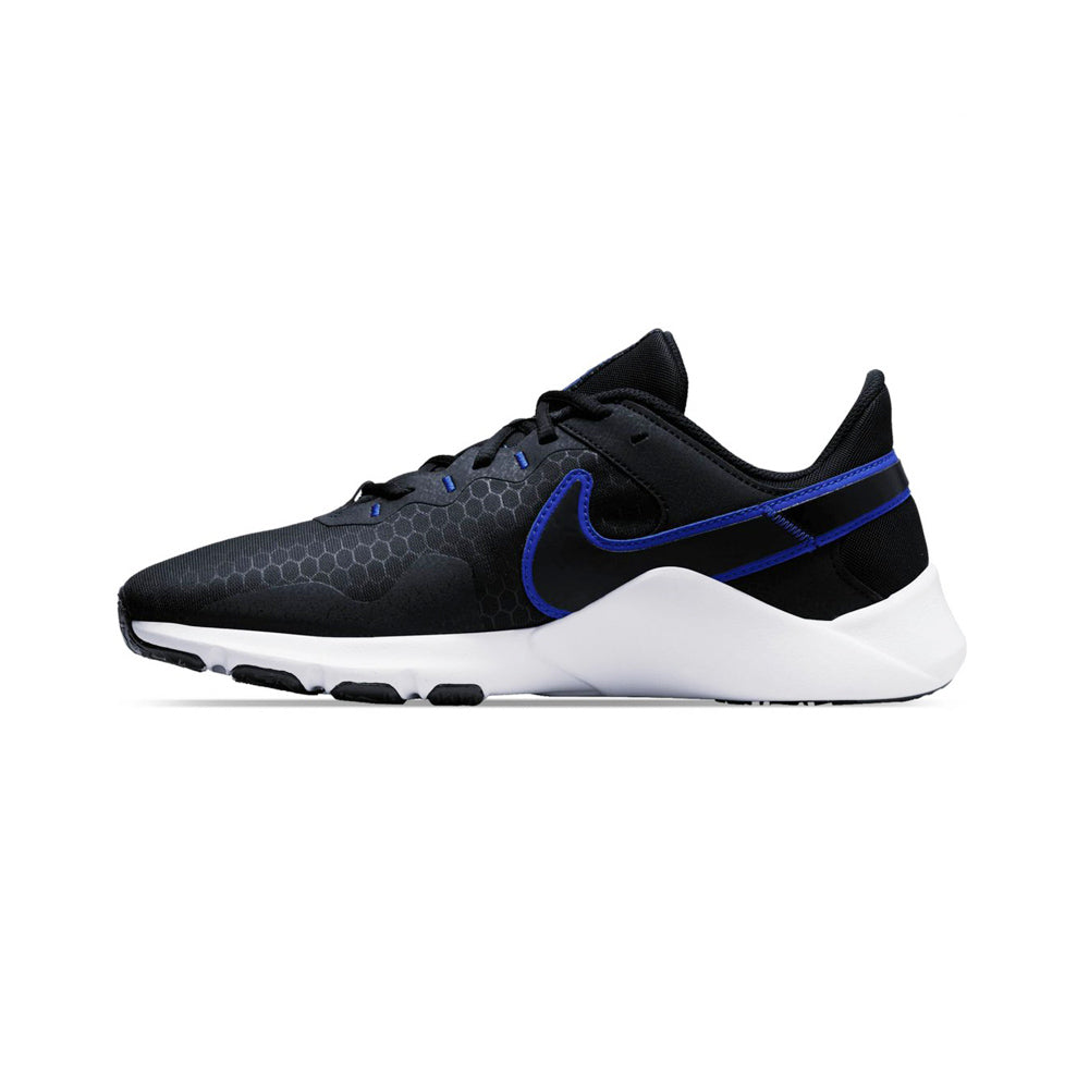 Tenis Deportivo Para Caballero Nike Legend Essential 2 Negro Blanco Azul Rey Ab0701