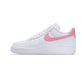 Tenis Casual Para Dama Nike Air Force 1 Blanco Rosa Ab0701