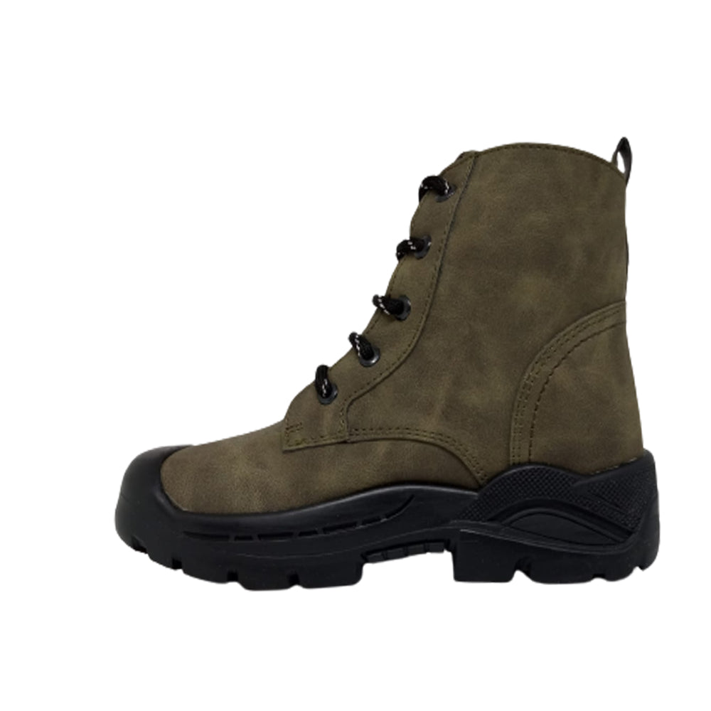 Bota Para Niño Discovery DI3012 Verde Militar Ab0701