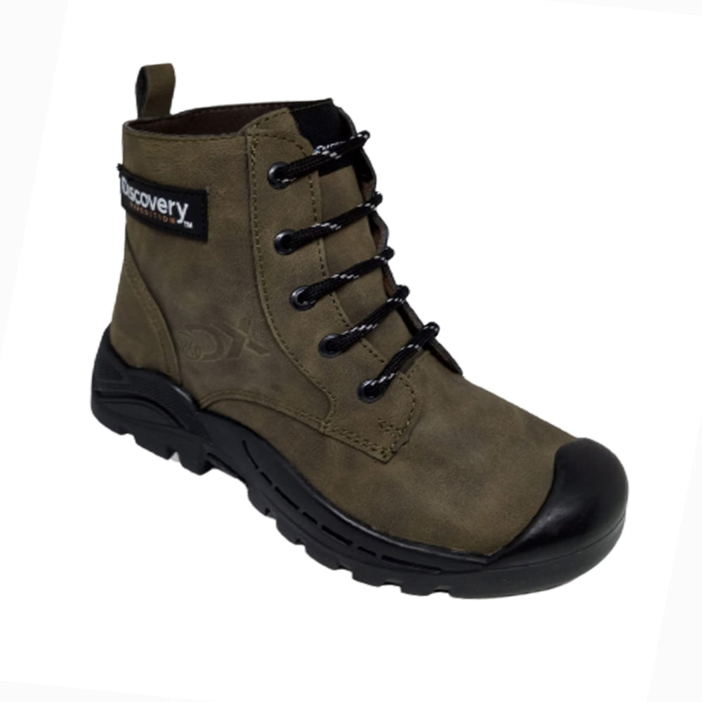 Bota Para Niño Discovery DI3012 Verde Militar Ab0701