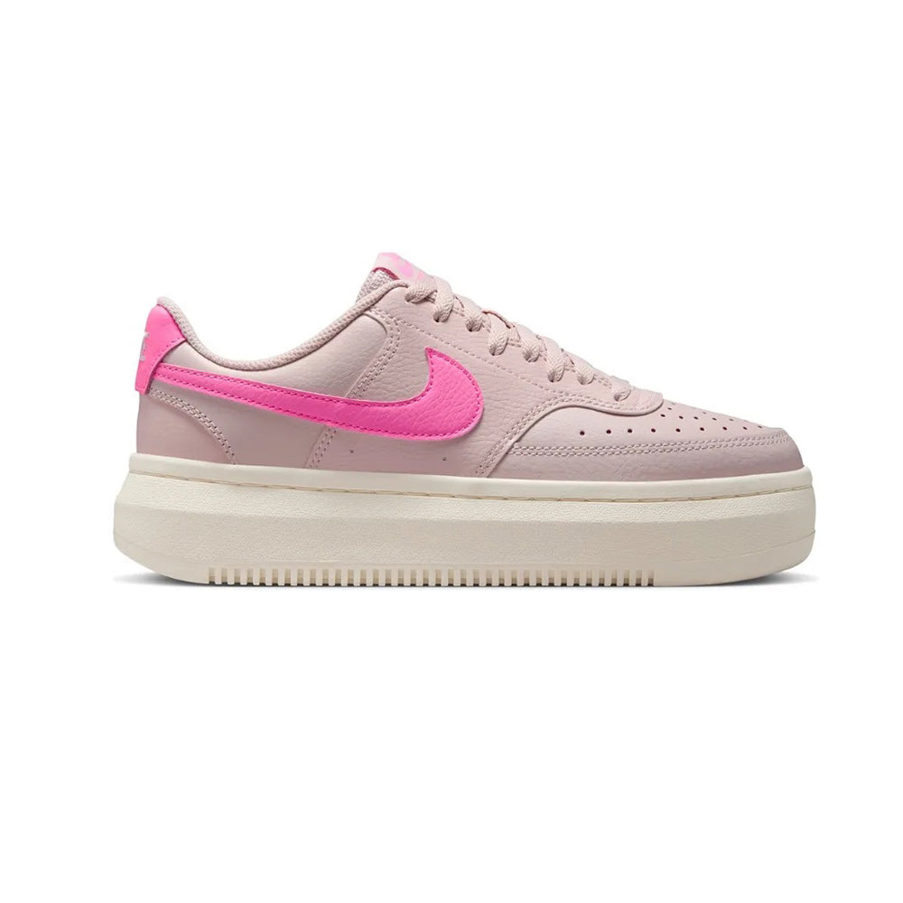 Tenis De Plataforma Para Dama Nike Court Vision Alta Mauve Rosa Beige Ab001