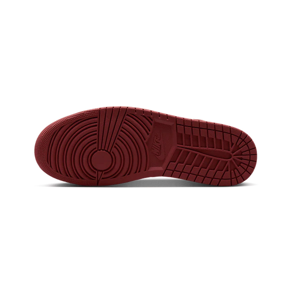 Tenis Casual De Bota Nike Jordan 1 Mid Blanco Rojo Verde Ab0701