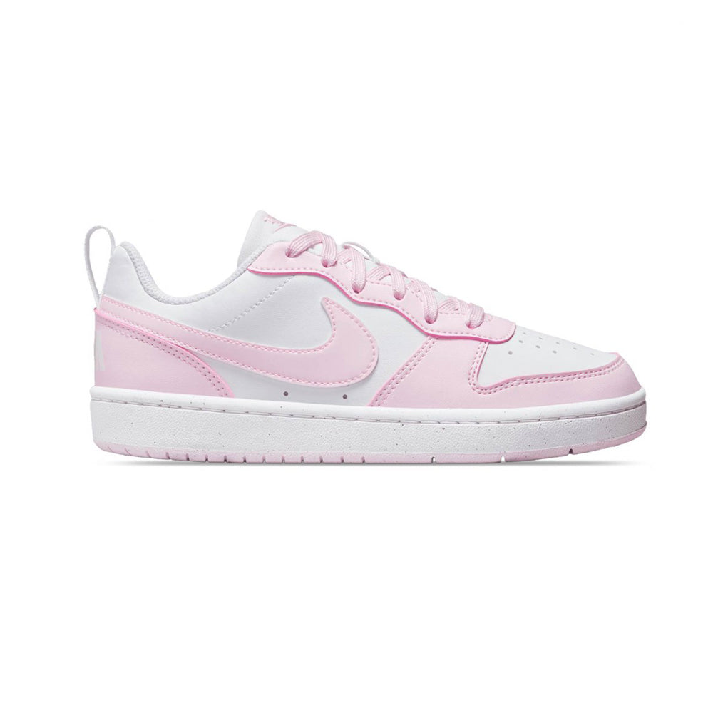 Tenis Casual Para Dama Nike Court Borough Recraft Blanco Rosa Ab0701