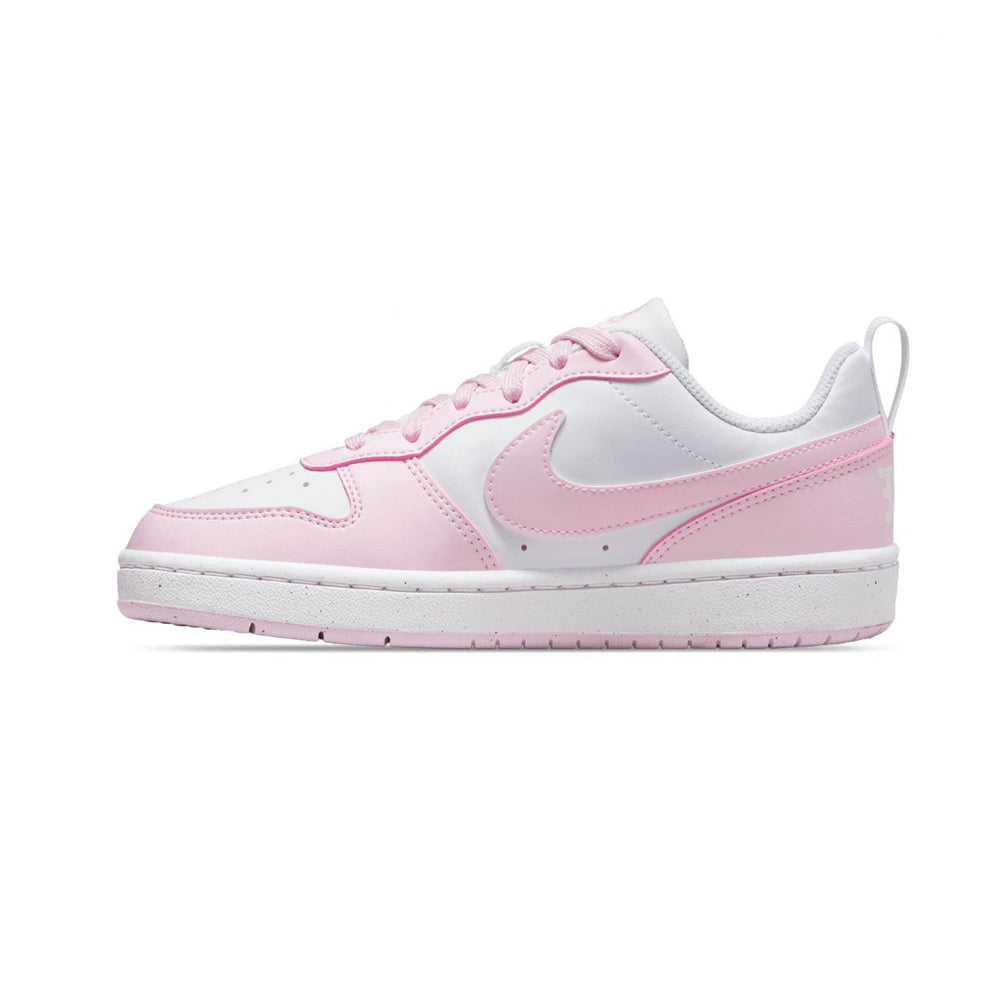 Tenis Casual Para Dama Nike Court Borough Recraft Blanco Rosa Ab0701