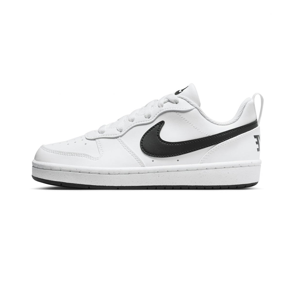 Tenis Casual Para Dama Nike Court Borough Recraft Blanco Negro Ab0701