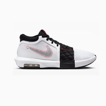 Tenis Deportivos Para Caballero Nike LeBRon Witness 8 Blanco Negro Rojo Ab0701