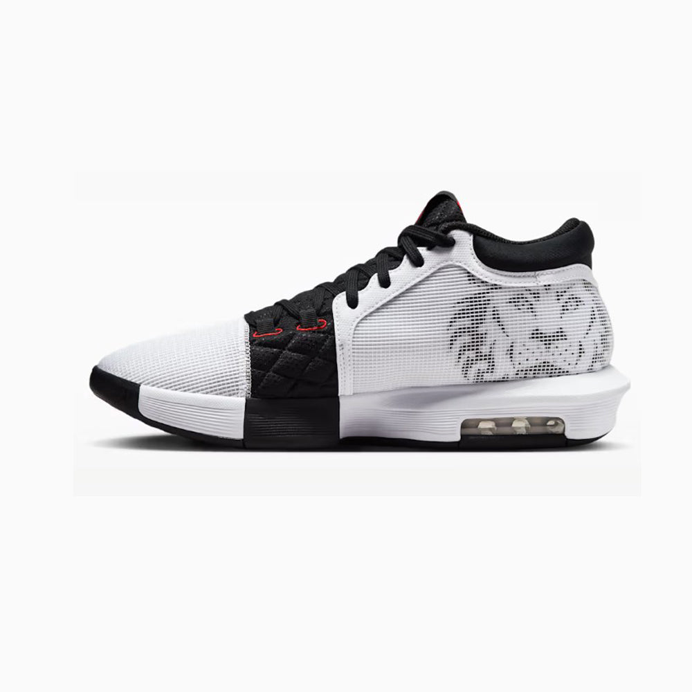 Tenis Deportivos Para Caballero Nike LeBRon Witness 8 Blanco Negro Rojo Ab0701