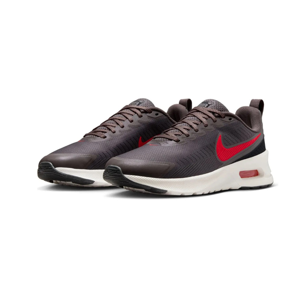 Tenis Deportivo Para Caballero Nike Air Max Nuaxis Gris Carmesi Ab0701