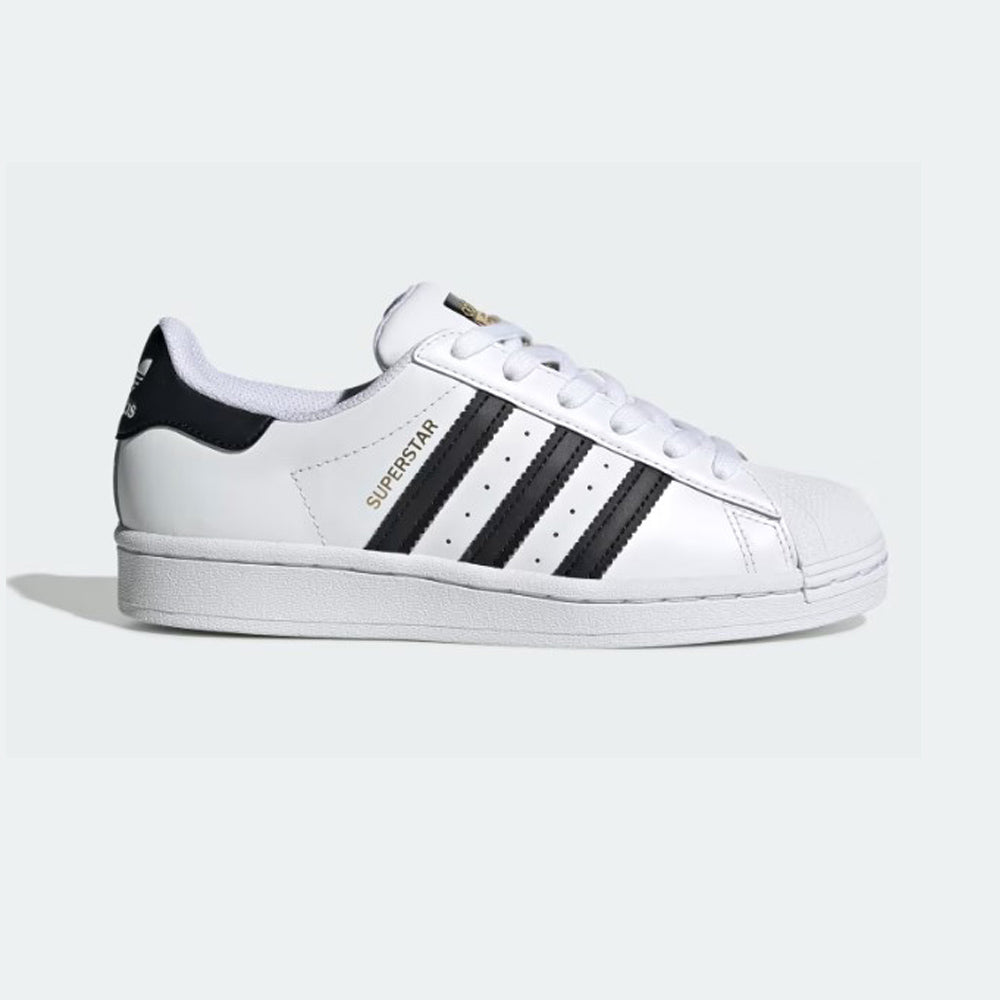 Tenis Casual Para Dama Adidas Superstar Blanco Negro Ab0701