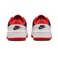 Tenis Casual Para Dama Nike Full Force Low Blanco Negro Rojo Ab0701