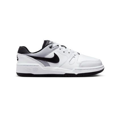Tenis Casual Para Dama Nike Full Force Low Blanco Peltre Negro Ab0701