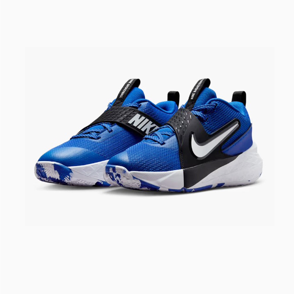 Tenis De Bota Para Dama / Joven Nike Team Hustle D12 Rey Blanco Negro Ab0701