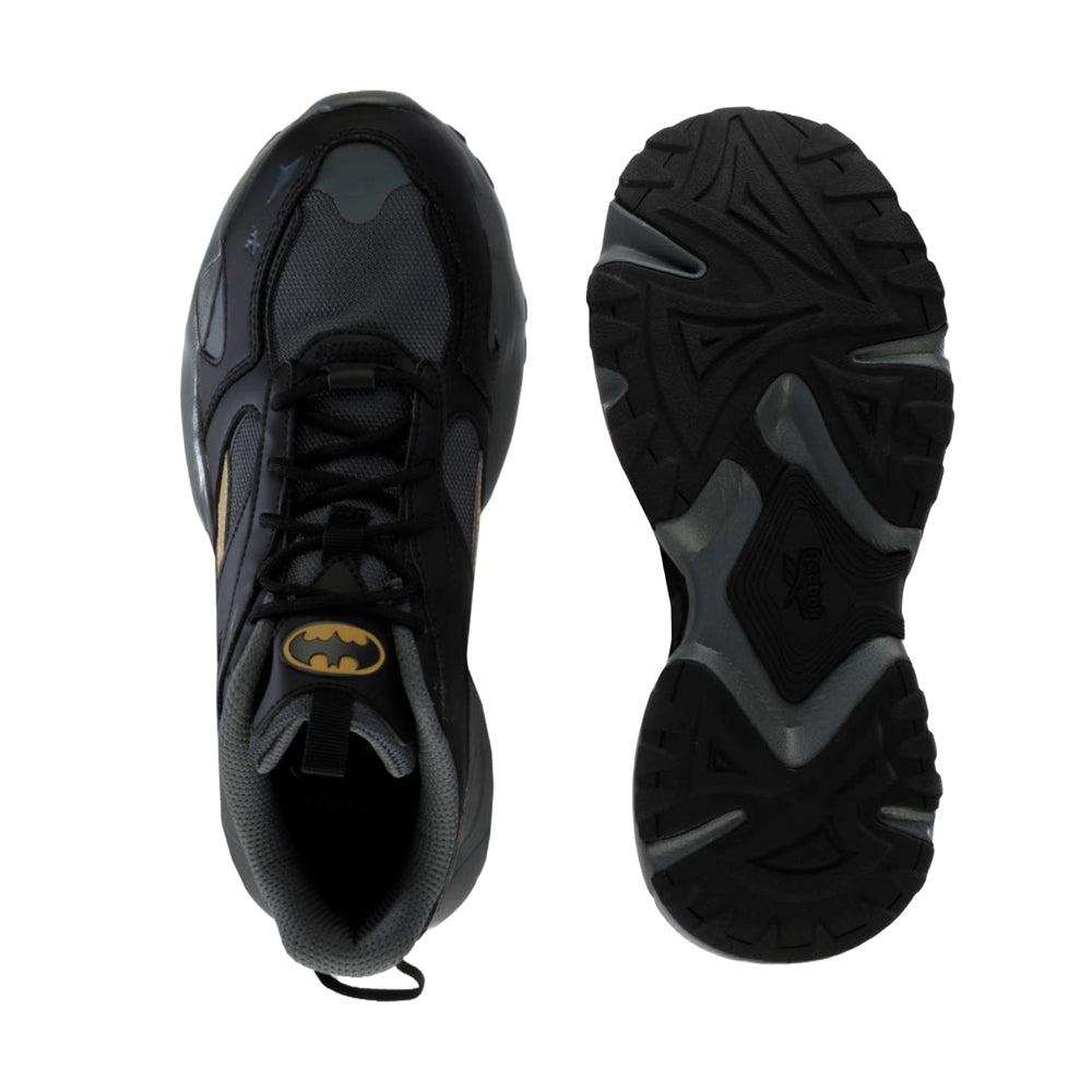 Tenis Deportivo Para Caballero Reebok Fluffipuff Batman Negro Oxford Oro Ab0701