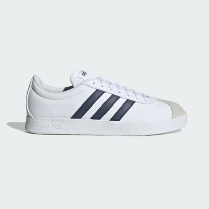 Tenis Casual Para Caballero Adidas VL Court Basa Blanco Marino Gris Ab0701