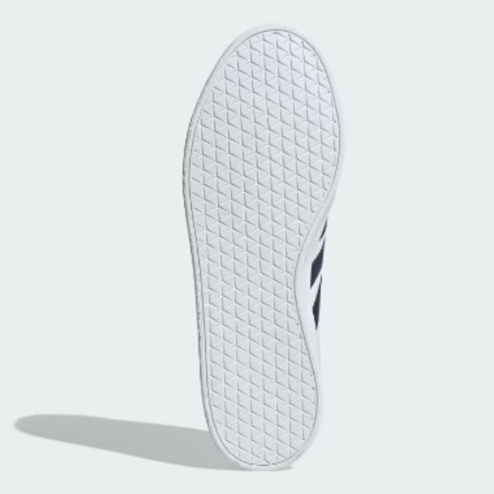 Tenis Casual Para Caballero Adidas VL Court Basa Blanco Marino Gris Ab0701