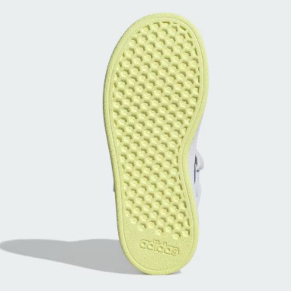 Tenis Casual De Bota Para Niño Adidas Grand Court Mid Blanco Rey Ab0701