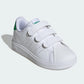Tenis Casual Para Niño Adidas Advantage Base 2.0 Blanco Verde Ab0701