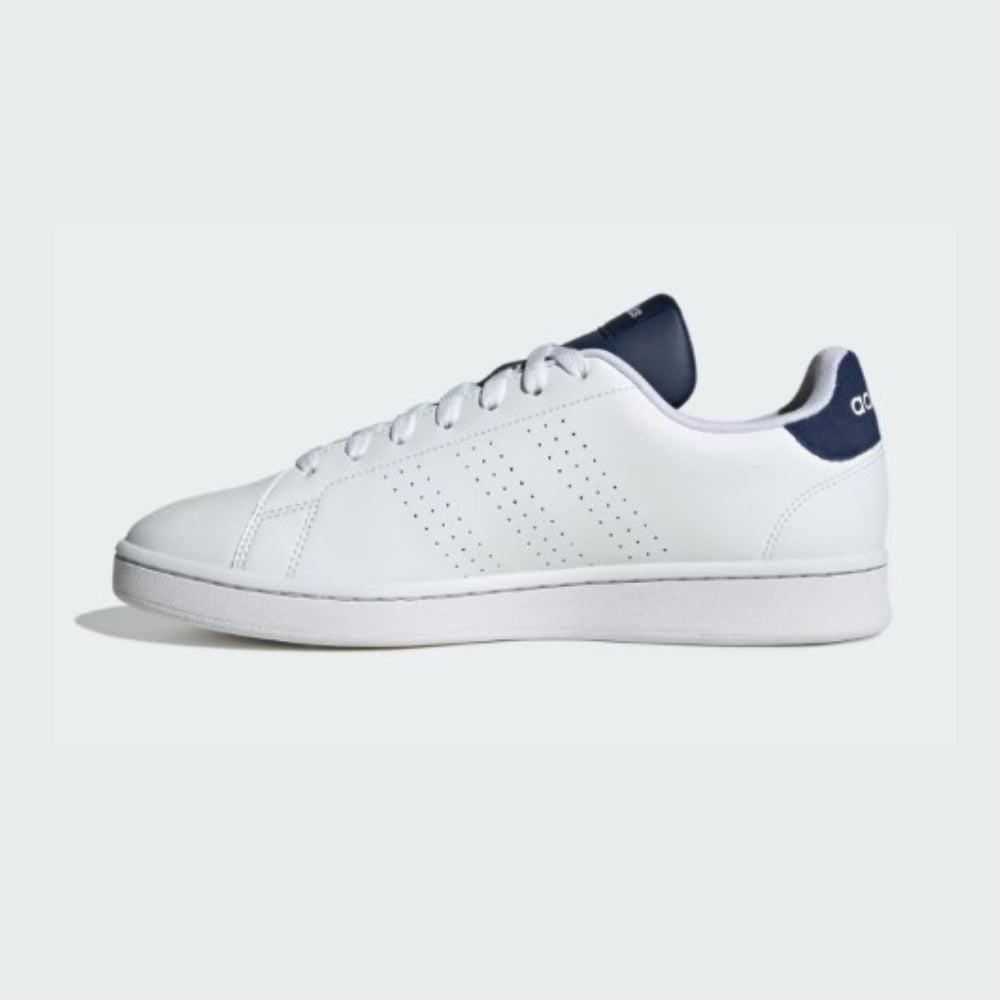 Tenis Casual Para Caballero Adidas Advantage Blanco Marino Ab0701
