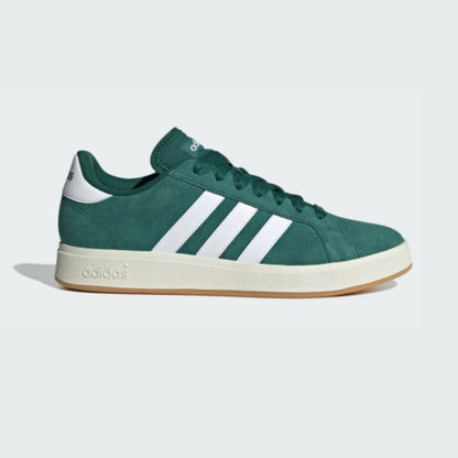 Tenis Casual Para Caballero Adidas Grand Court Base Verde Blanco Ab0701