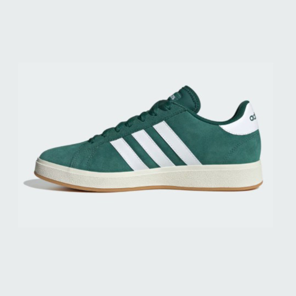 Tenis Casual Para Caballero Adidas Grand Court Base Verde Blanco Ab0701
