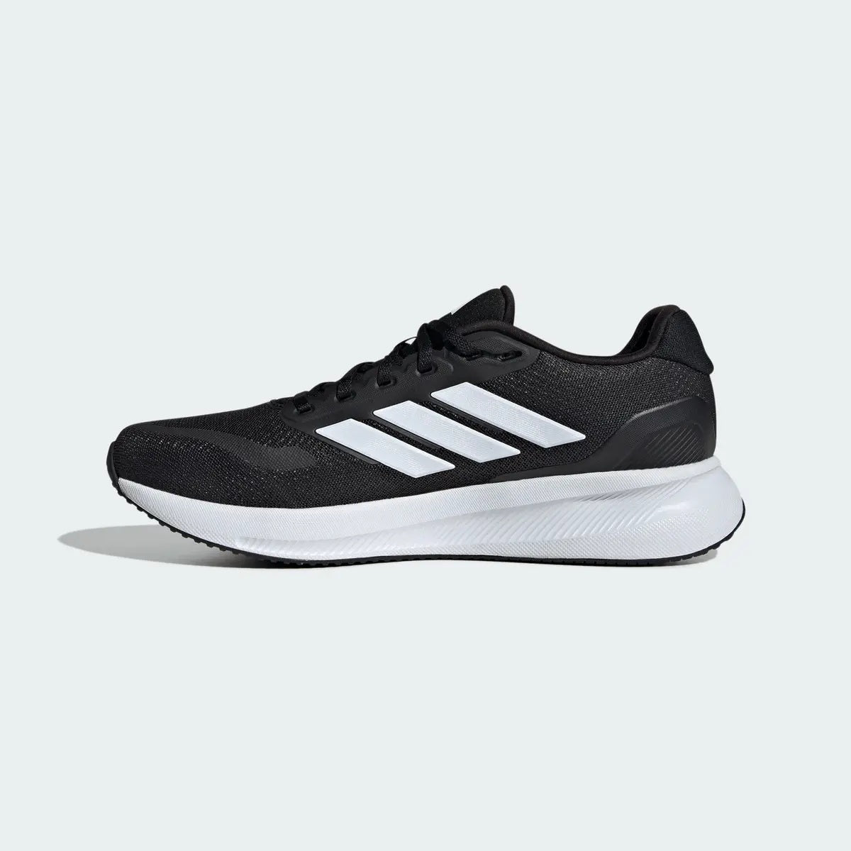 Tenis Deportivo Para Caballero Adidas Runfalcon 5 Negro Blanco Ab0701