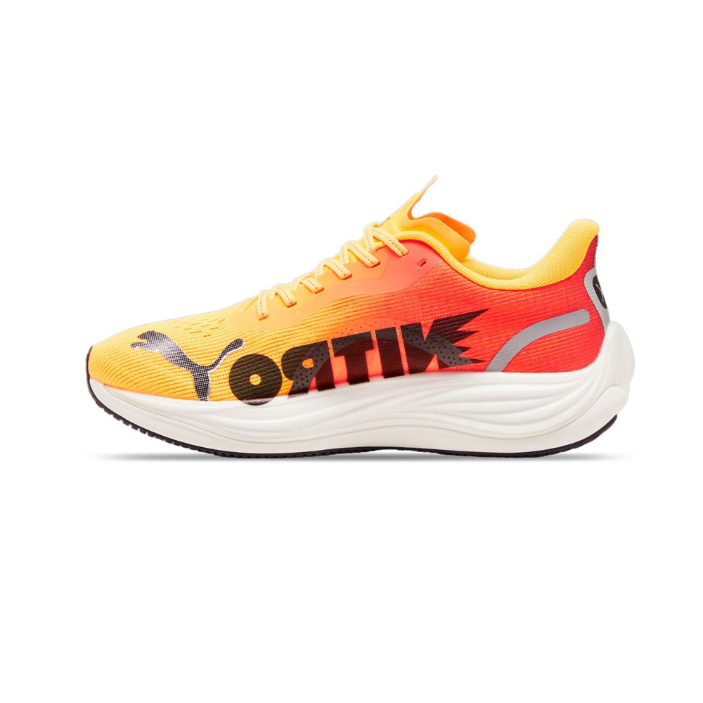 Tenis Deportivo Para Caballero Puma Velocity NITRO 3 Anaranjado Blanco Ab0701