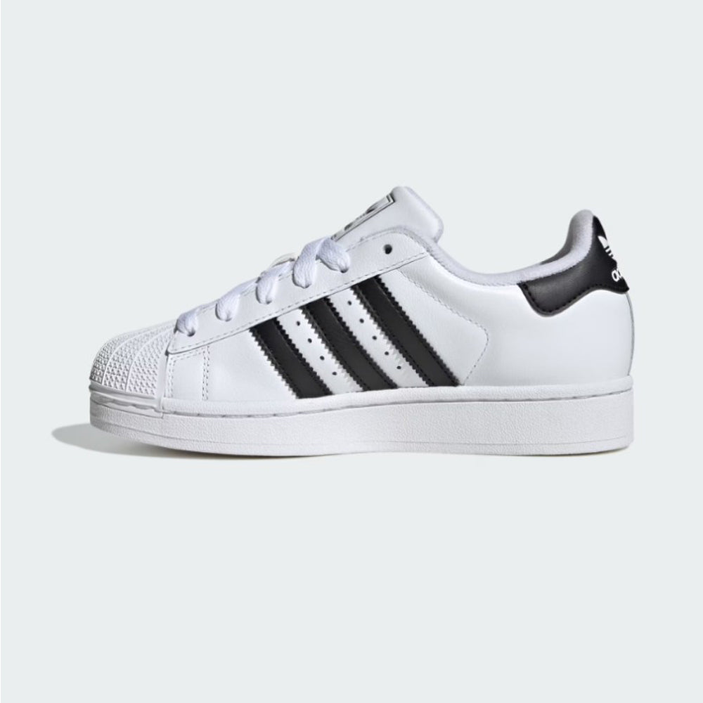 Tenis Casual Para Dama Adidas Superstar II Blanco Negro Ab0701