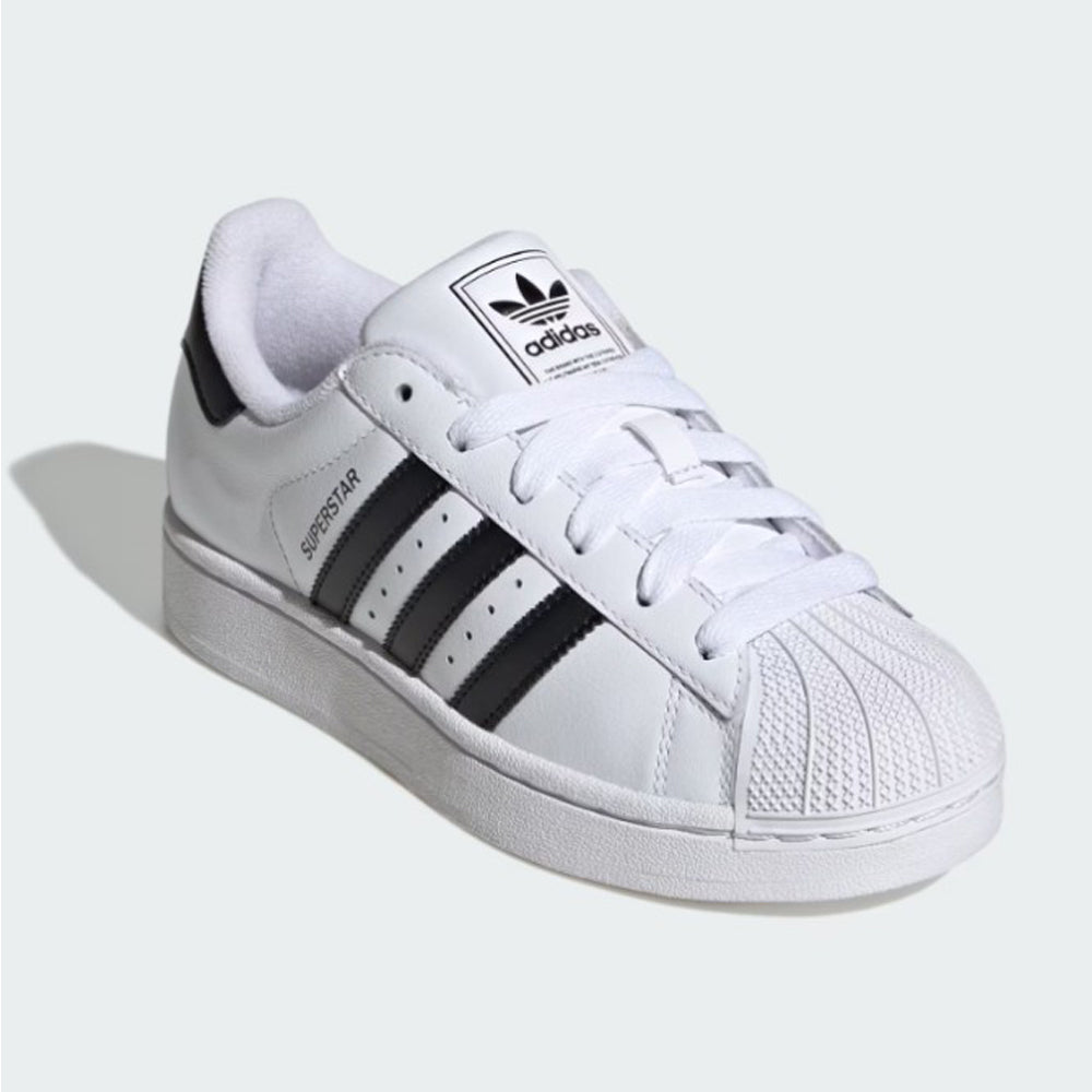 Tenis Casual Para Dama Adidas Superstar II Blanco Negro Ab0701