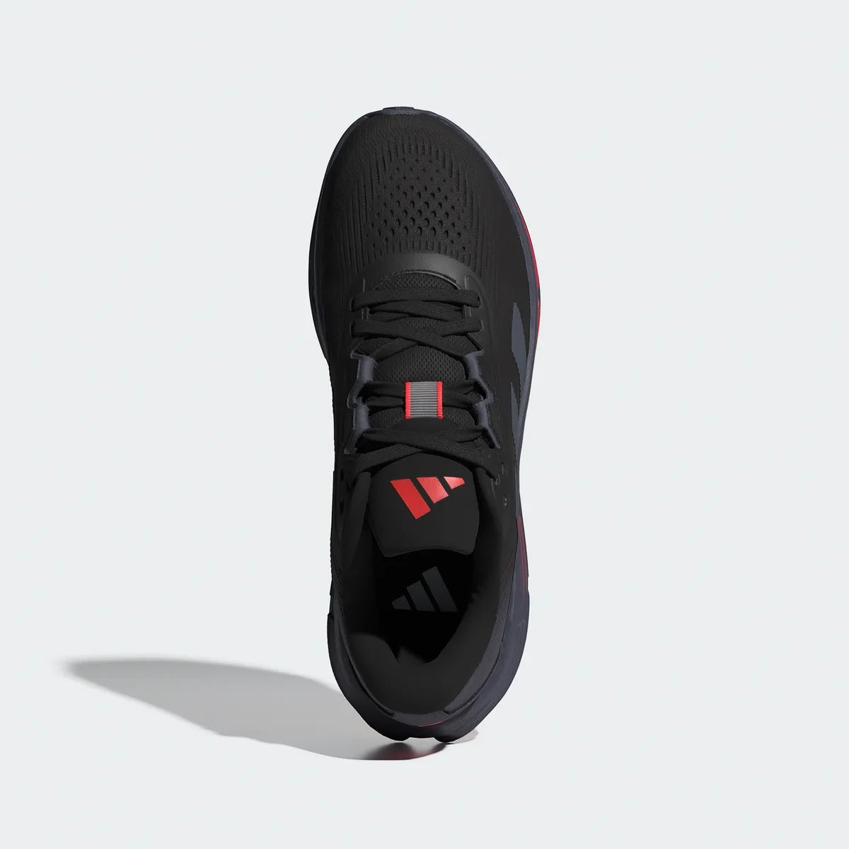 Tenis Deportivo Para Caballero Adidas Questar 3 Negro Gris Rojo Ab0701