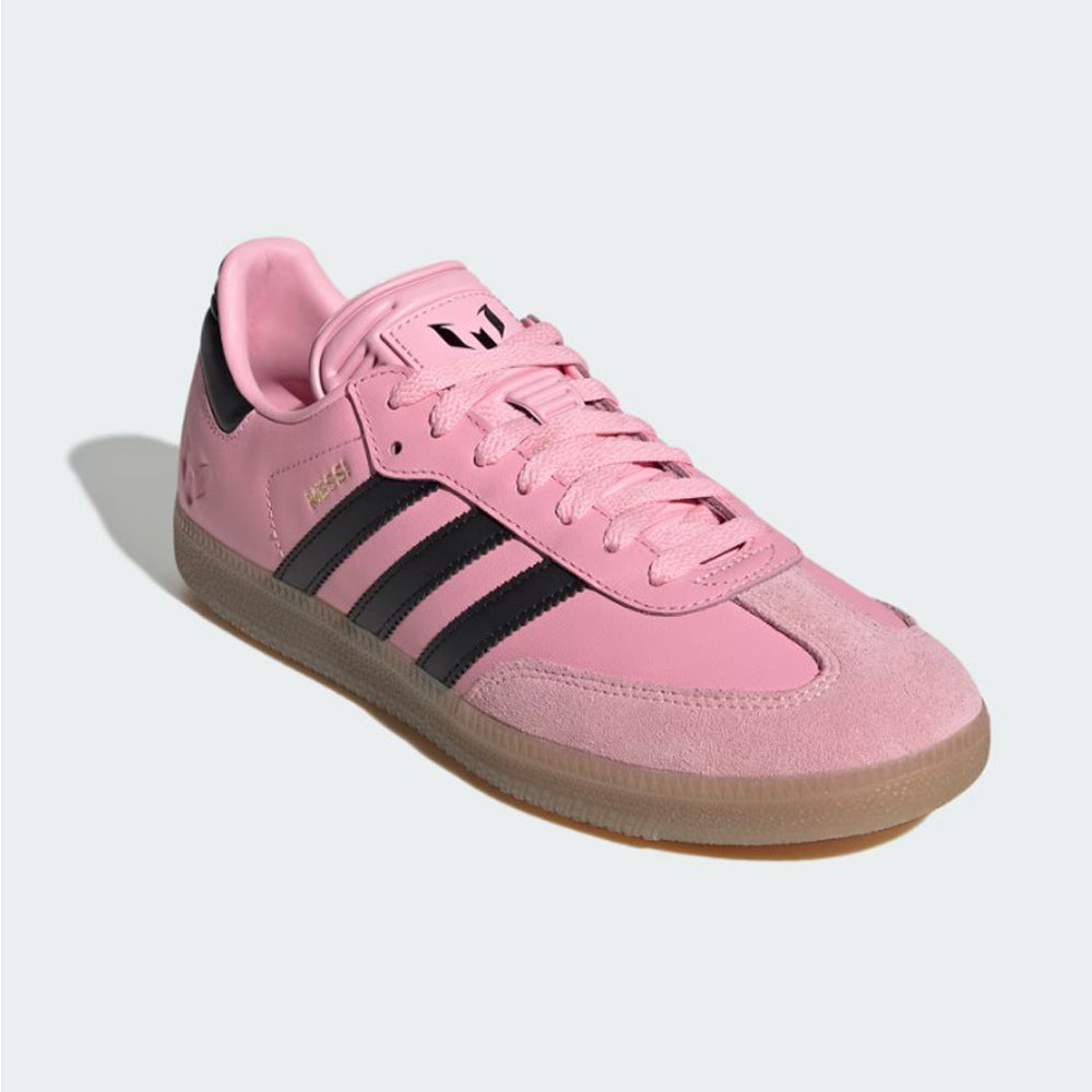 Tenis Casual Para Dama Adidas Samba Messi Rosa Negro Ab0701