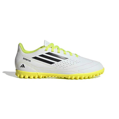 Tenis De Futbol Para Dama Joven Adidas Deportivo III Blanco Limon Ab0701