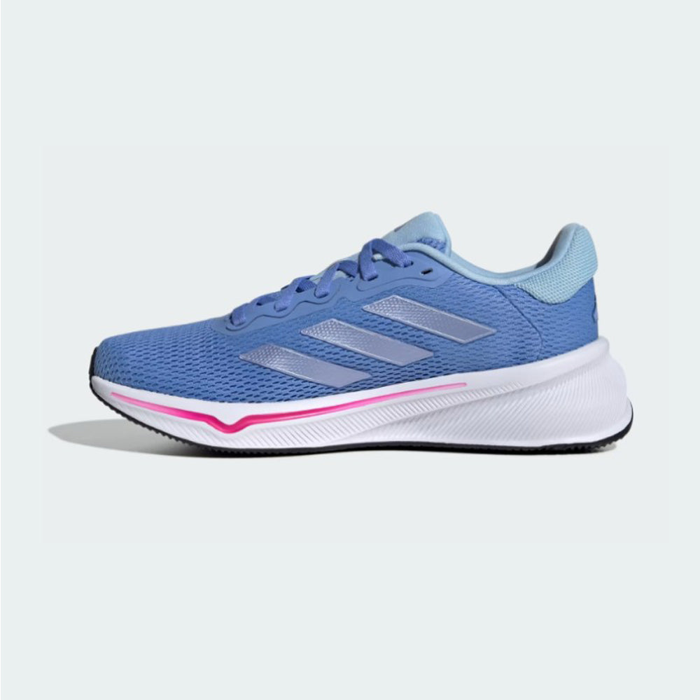 Tenis Deportivo Para Dama Adidas Response Azul Metalico Rosa Ab0701