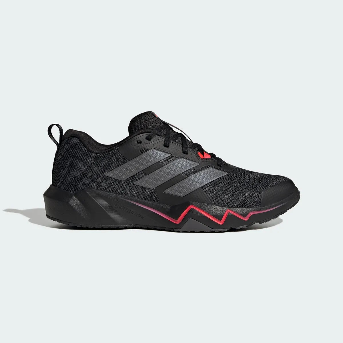 Tenis Deportivo Para Caballero Adidas Rapidmove Negro Gris Rojo Ab0701