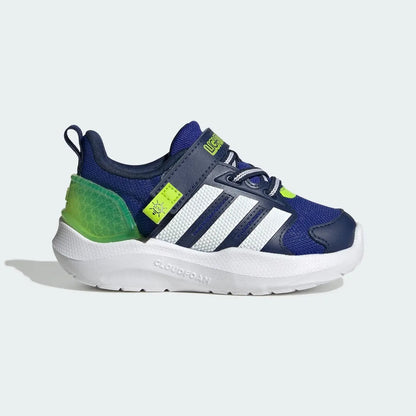 Tenis Deportivo Para Bebe Adidas Lightoramas Rey Blanco Verde Ab0701