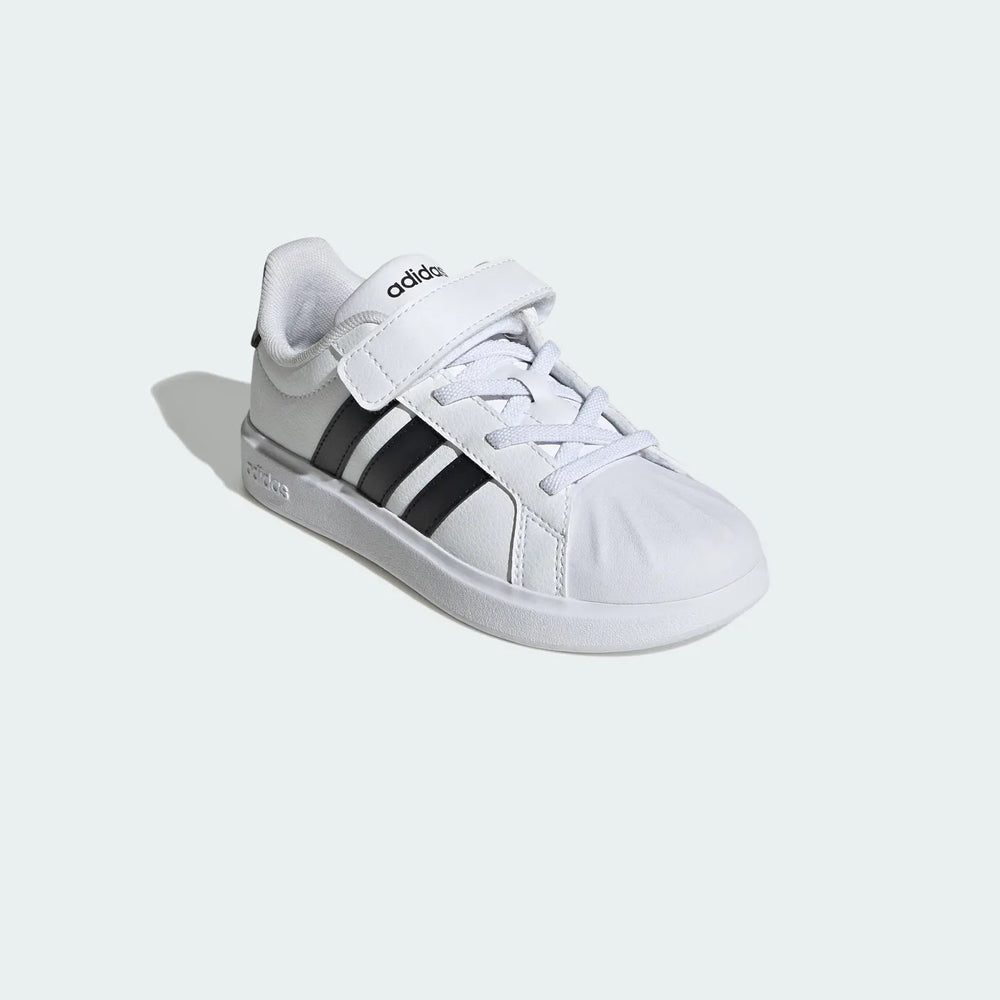Tenis Casual Para Niño Adidas Street Talk Blanco Negro Ab0701