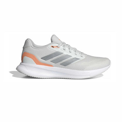 Tenis Deportivo Para Dama Adidas Runfalcon 5 Gris Metalico Naranja Ab0701