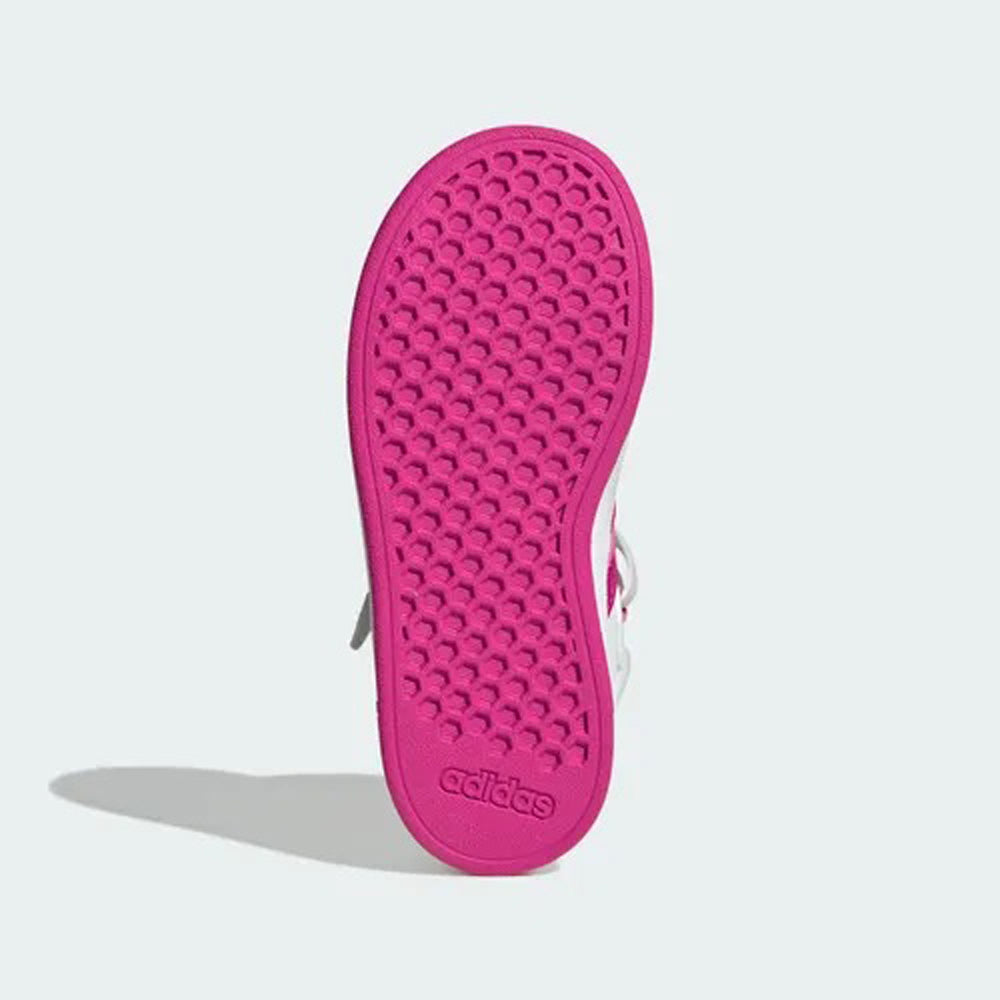 Tenis Casual De Bota Para Dama Adidas Grand Court Mid Blanco Fiusha Ab0701