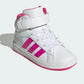 Tenis Casual De Bota Para Dama Adidas Grand Court Mid Blanco Fiusha Ab0701