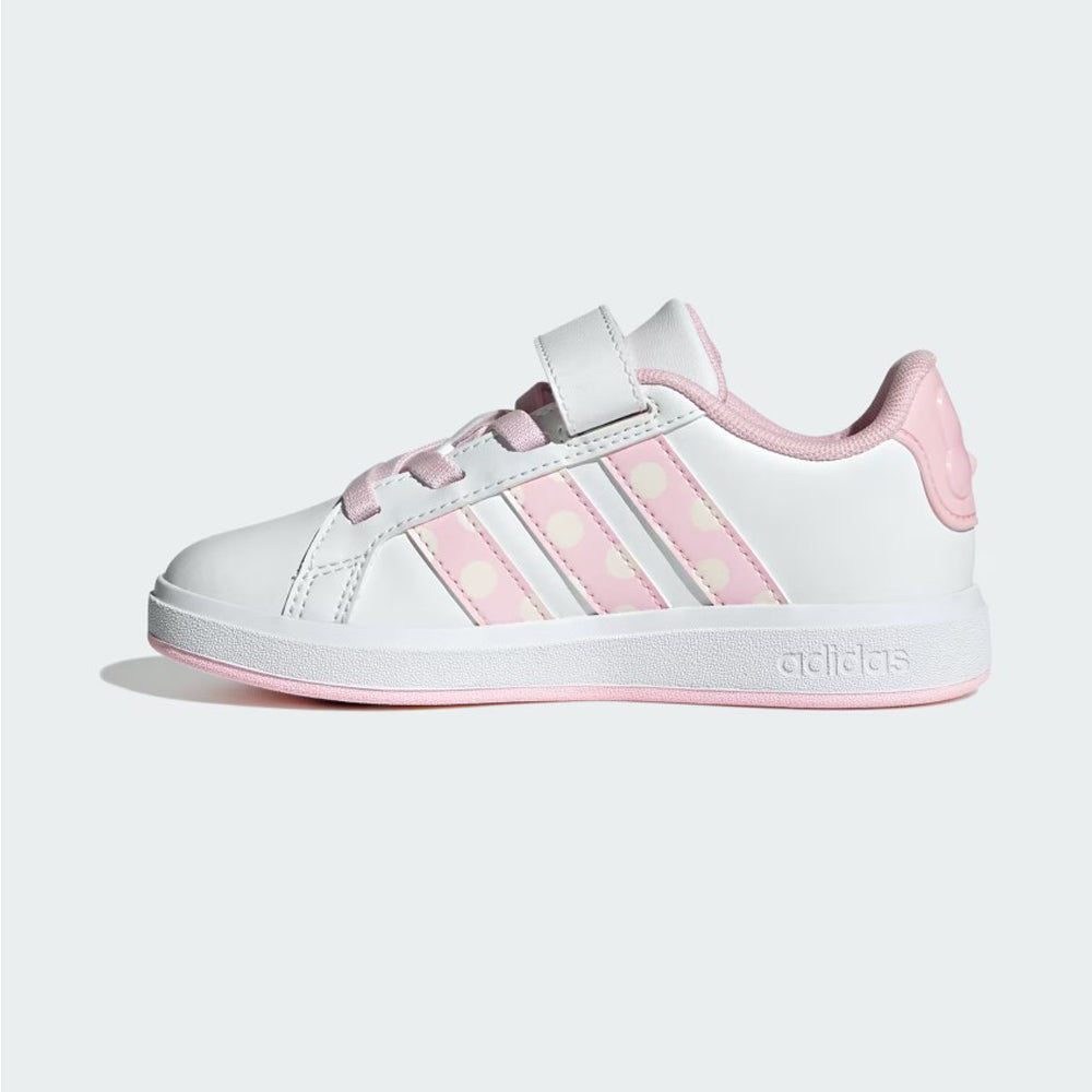 Tenis Casual Para Dama Adidas Grand Court Minnie Blanco Rosa Ab0701
