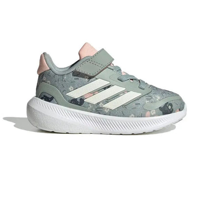 Tenis Deportivo Para Bebe Adidas Runfalcon 5 Gris Blanco Ab0701