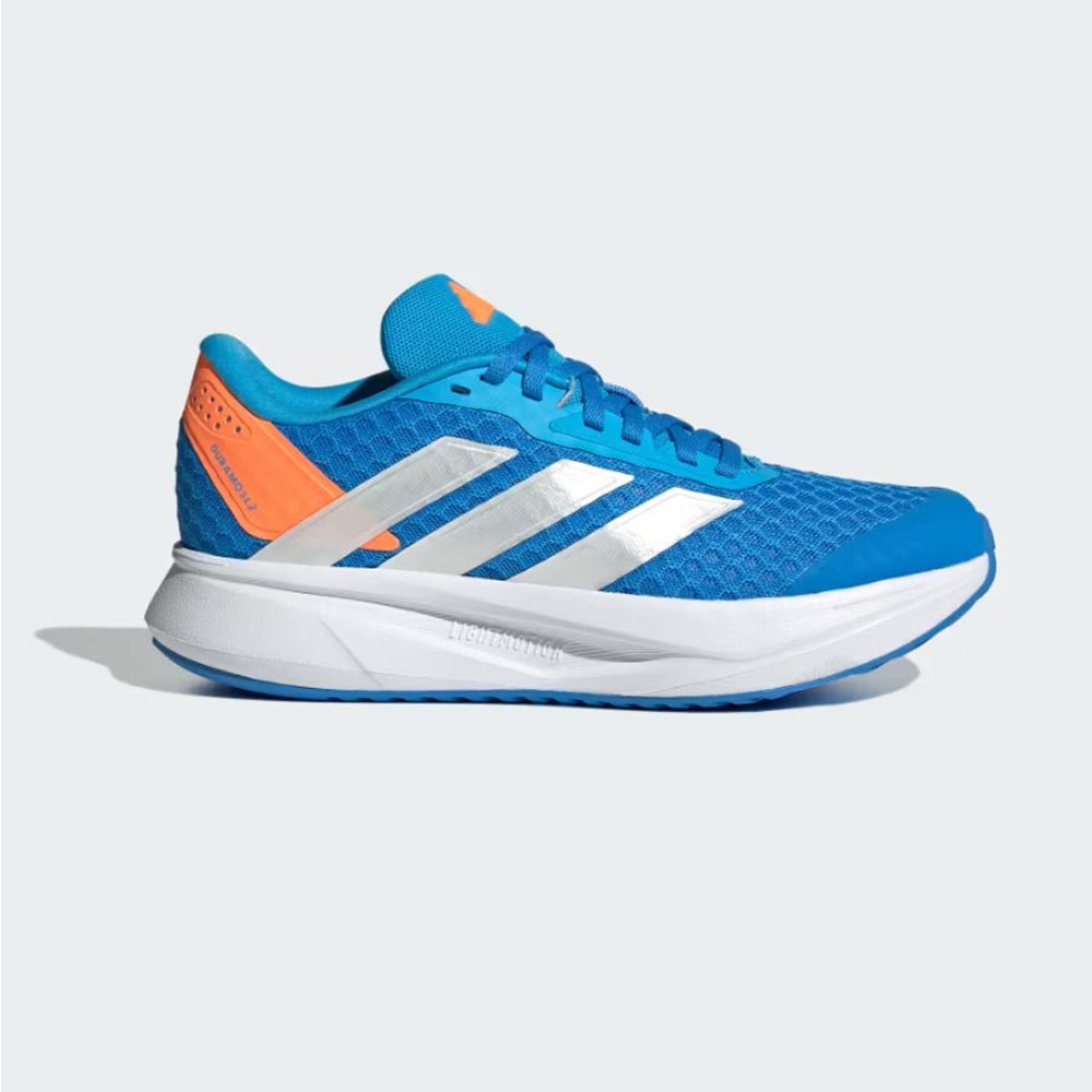 Tenis Deportivo Para Dama Adidas Duramo SL2 Azul Plata Naranja Ab0701