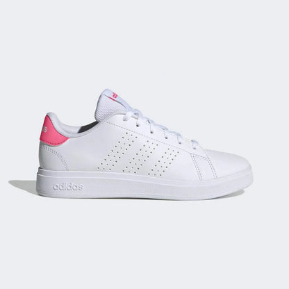 Tenis Casual Para Dama Adidas Advantage Base 2.0 Blanco Rosa Ab0701
