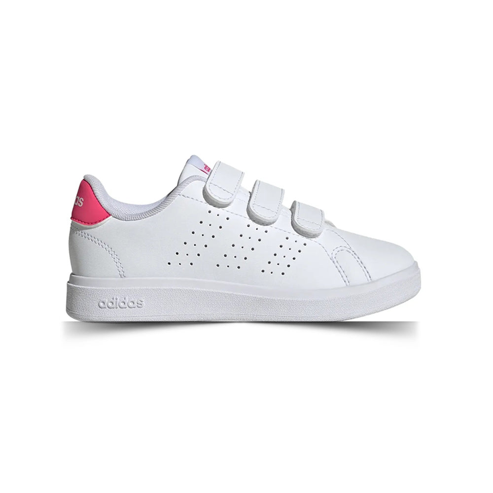 Tenis Caual Para Niña Adidas Adavantage 2.0 Blanco Rosa Ab0701
