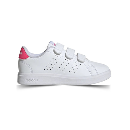 Tenis Caual Para Niña Adidas Adavantage 2.0 Blanco Rosa Ab0701
