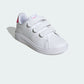 Tenis Caual Para Niña Adidas Adavantage 2.0 Blanco Rosa Ab0701