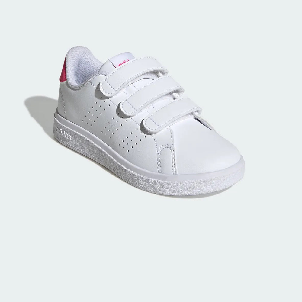 Tenis Caual Para Niña Adidas Adavantage 2.0 Blanco Rosa Ab0701