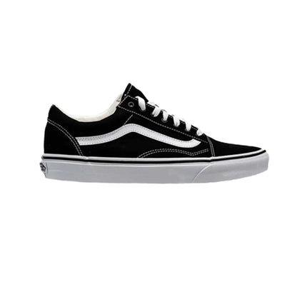 Tenis Casual Unisex Vans Old Skool Canvas Negro Blanco Ab0701
