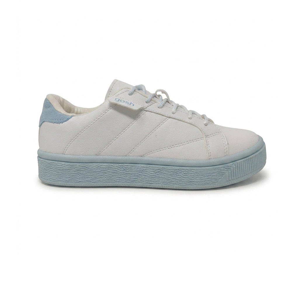 Tenis Casual Para Dama Gosh Triker Blanco Azul Ab0701