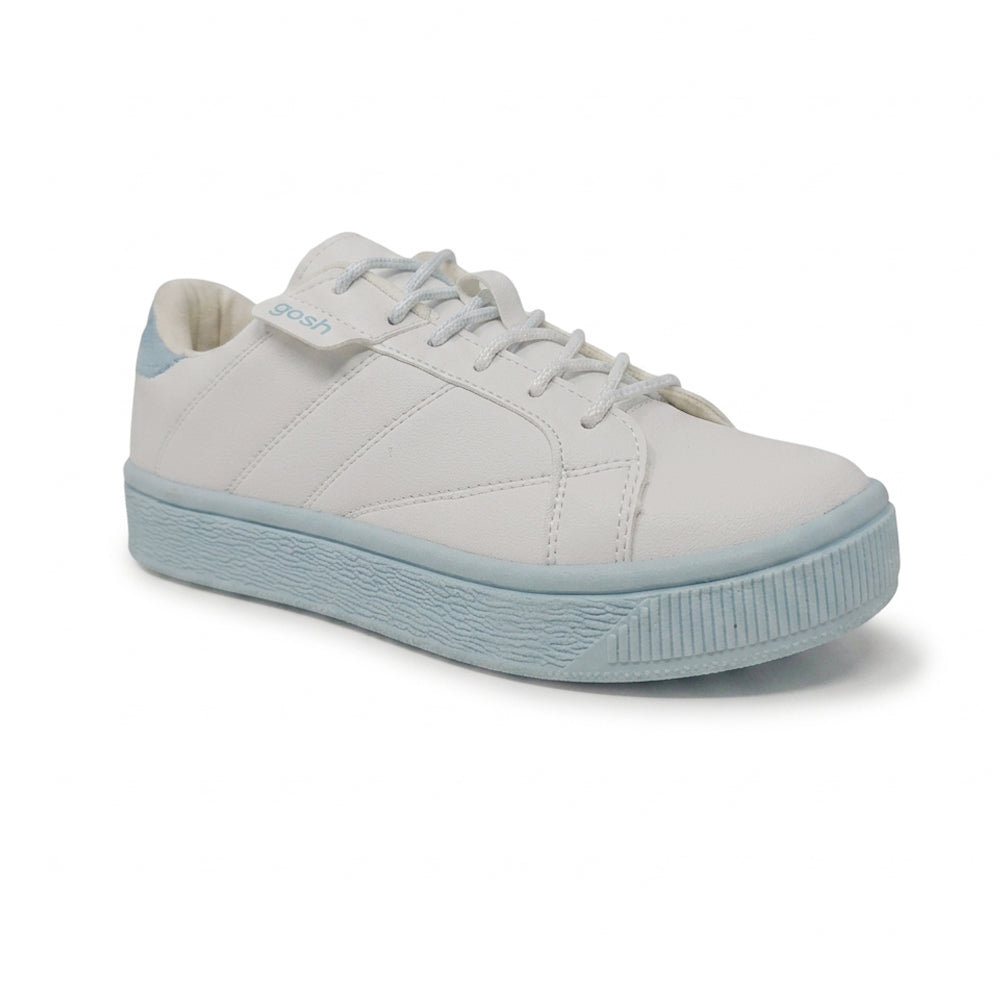 Tenis Casual Para Dama Gosh Triker Blanco Azul Ab0701