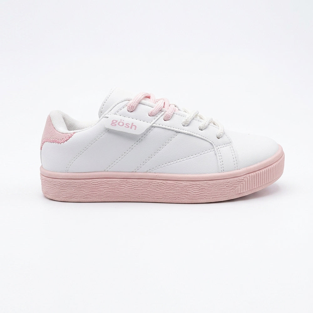 Tenis Casual Para Dama Gosh Triker Blanco Rosa Ab0701